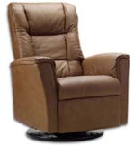 Fjords Ufrke Ergonomic Swing Recliner Chair and Ottoman by Hjellegjerde. Scandinavian Norwegian