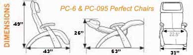 Human Touch Perfect Chair Dimensions