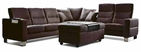 Stressless® Wave High Back Sofa (Medium)
